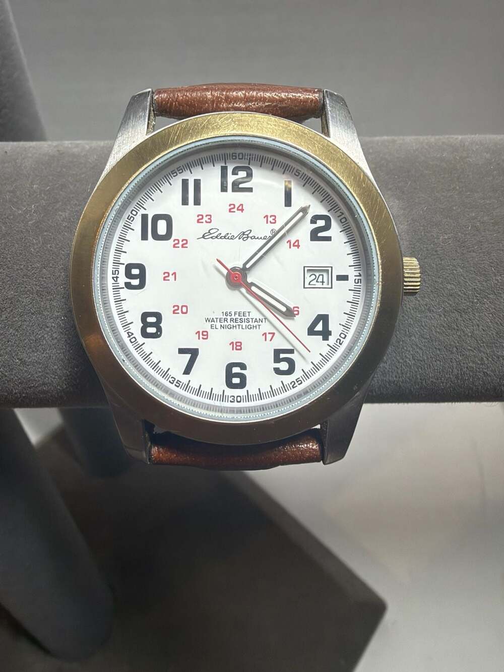Eddie Bauer Watch with Leather Band
